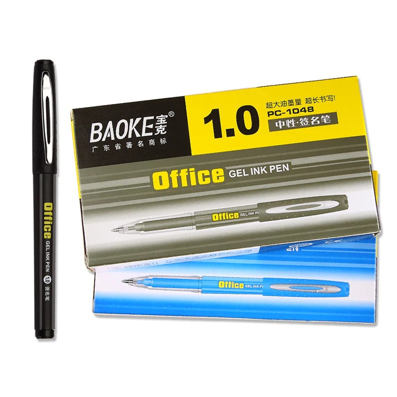 Gel Pen Medium 1.0mm Blue Baoke