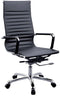 PU Chair High Back PU Seat, Chrome Base