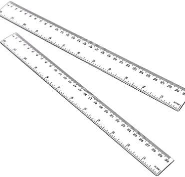 Plastic Ruler 12" Clear Nine (copy)